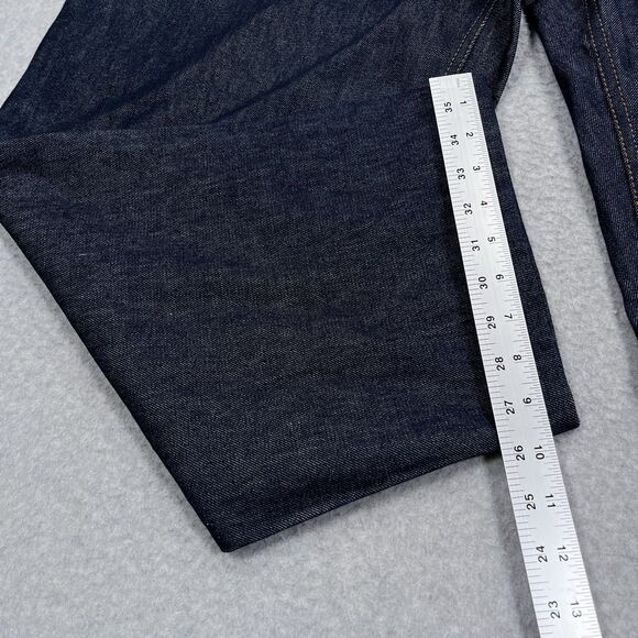 Luxire Custom Clothing Selvedge Jeans Mens 48 x 29 Loose Tapered Dark Denim $150 - Picture 6 of 13